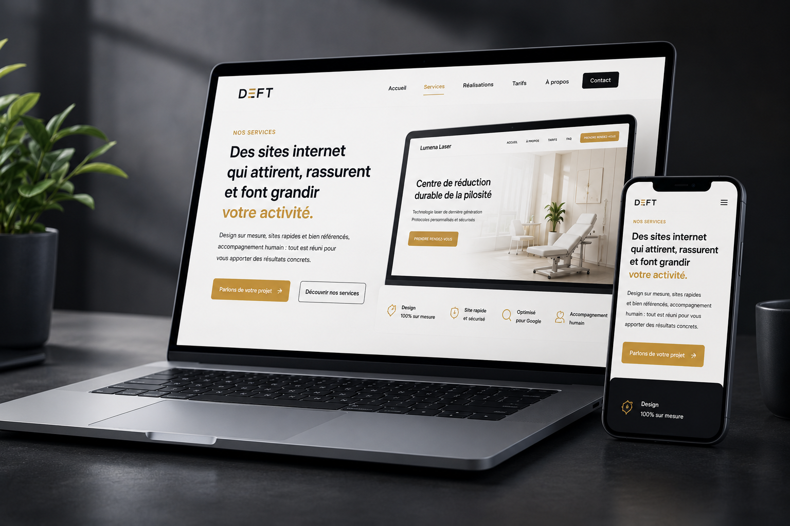 Présentation d’un site internet créé par DEFT