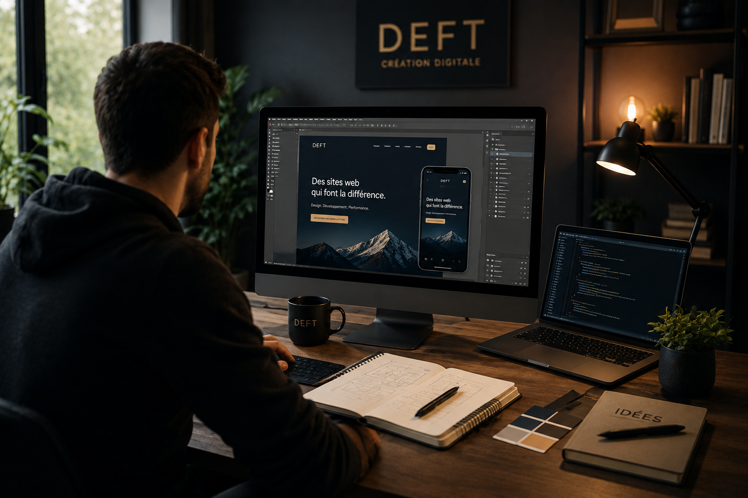 Mise en situation d’un studio indépendant concevant un site internet